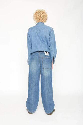 Sandrine Rose Wide Leg Distressed Jeans Style R3021-D113