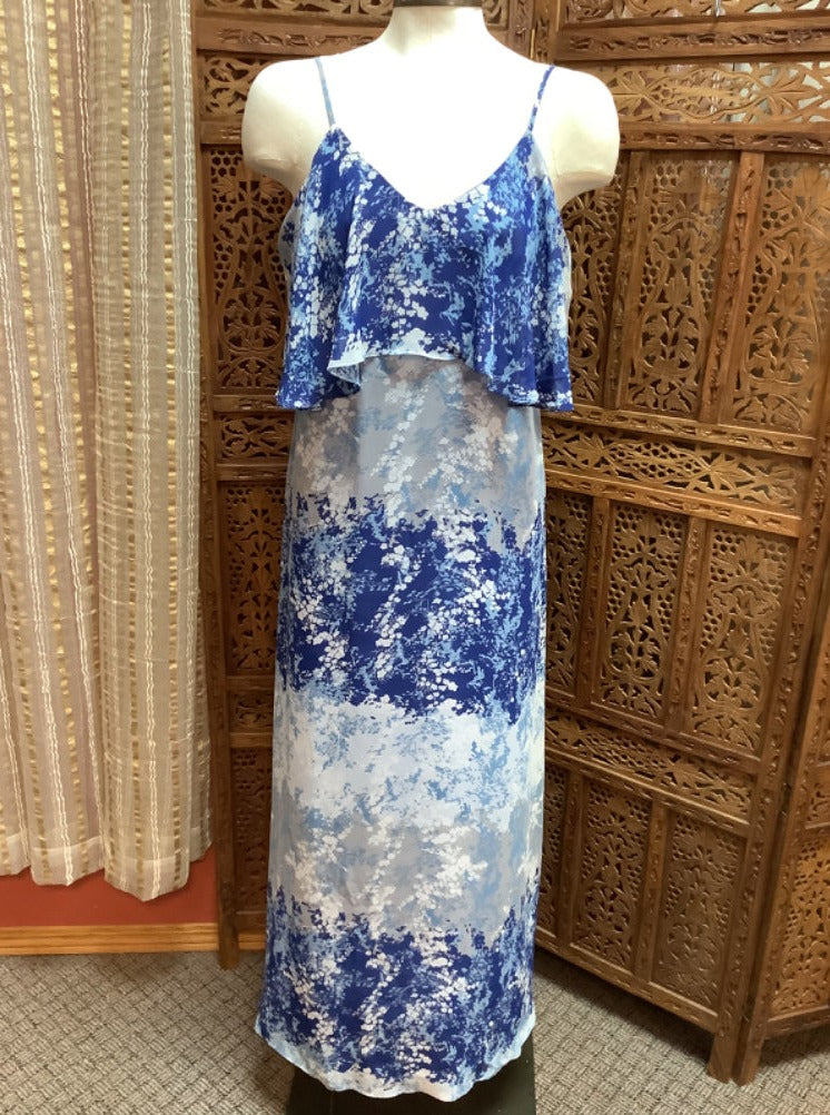 Lovposh Maxi Layered Dress w/Adj Straps Sz Large