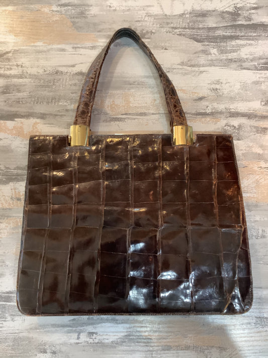 1950's Bellestone Leather Alligator Handbag