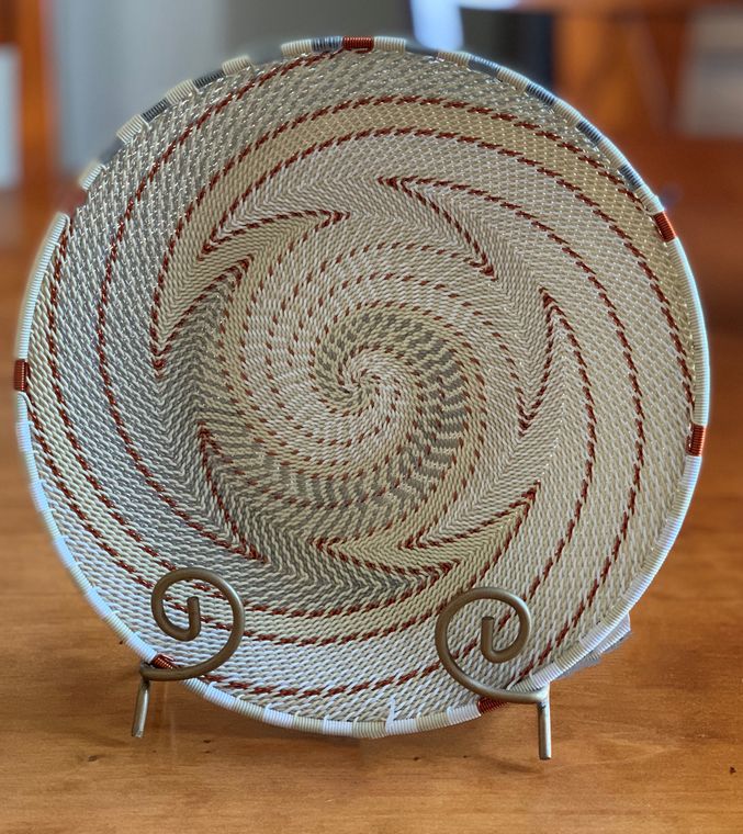 Mini Platter Silver Sea by Bridge for Africa Foundation