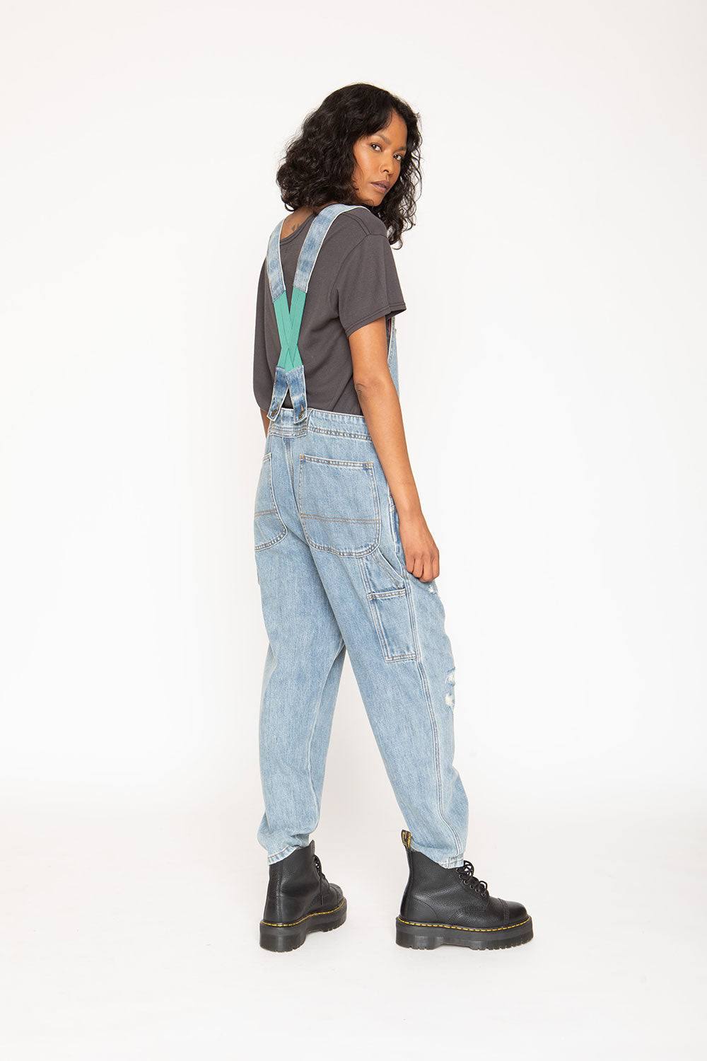 Sandrine Rose Overalls Style #R1001-D113 Size Large