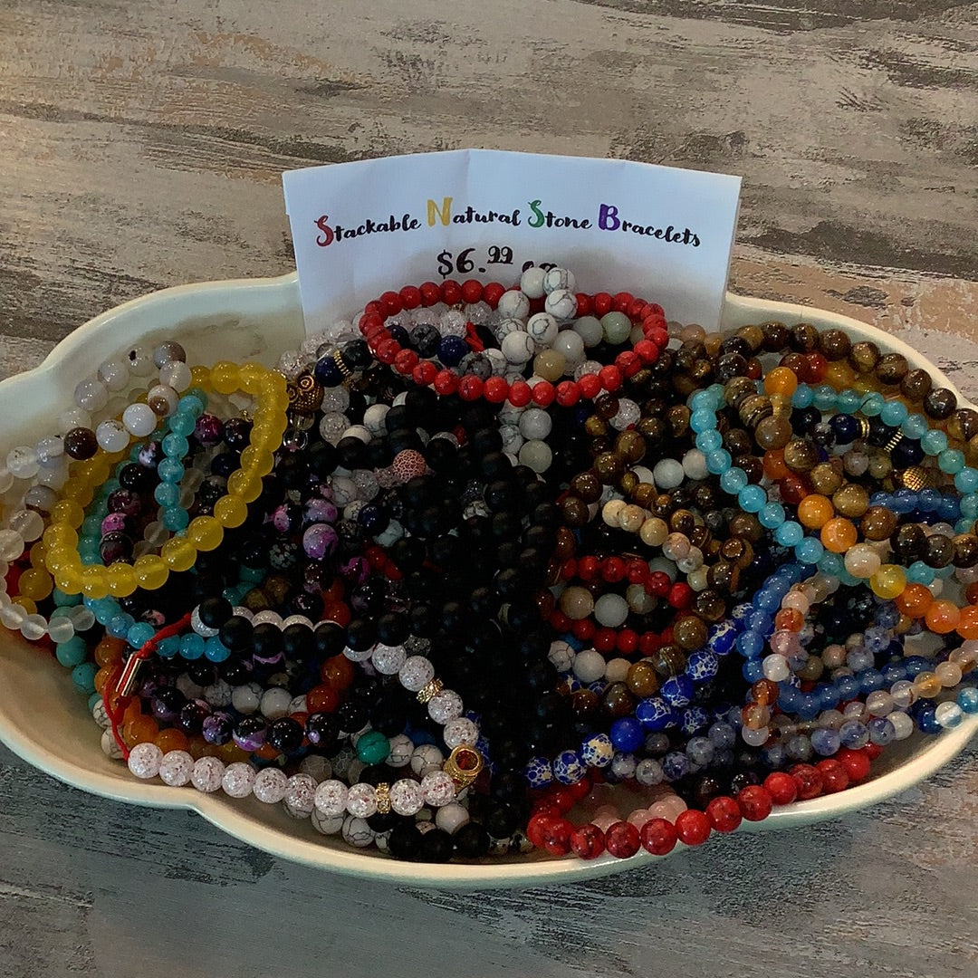 Stackable Stone Bracelets