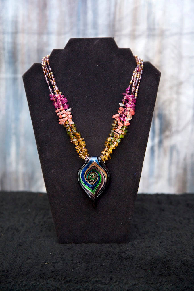 Statement Glass Necklace