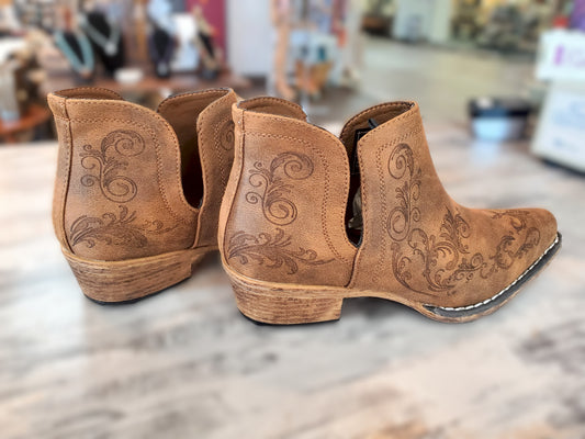 Roper Women's Ava Fashion Booties - Snip Toe Sz 9M