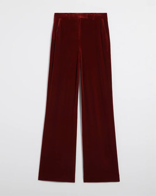 WHBM Luna Wide Leg Velvet Trousers Sz 6