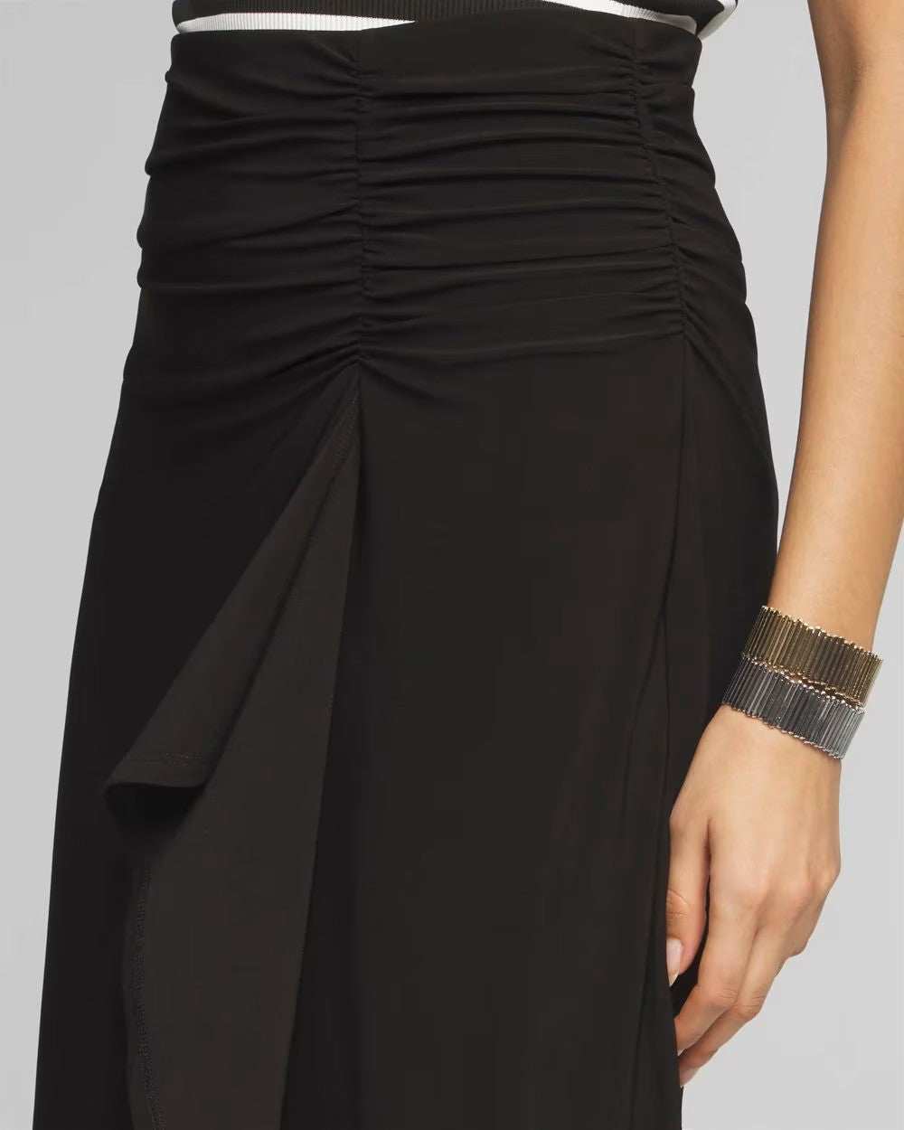 WHBM Ruched MJ Spiral Skirt Sz Medium