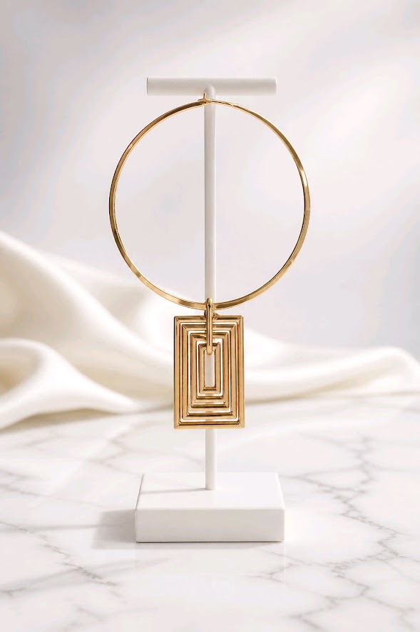 Rectangle Pendant Necklace