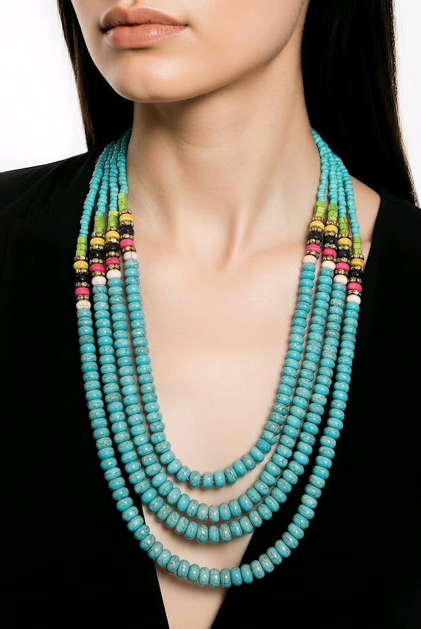4 Strand Statement Necklace