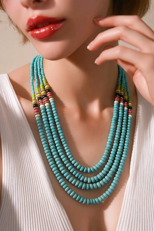 4 Strand Statement Necklace