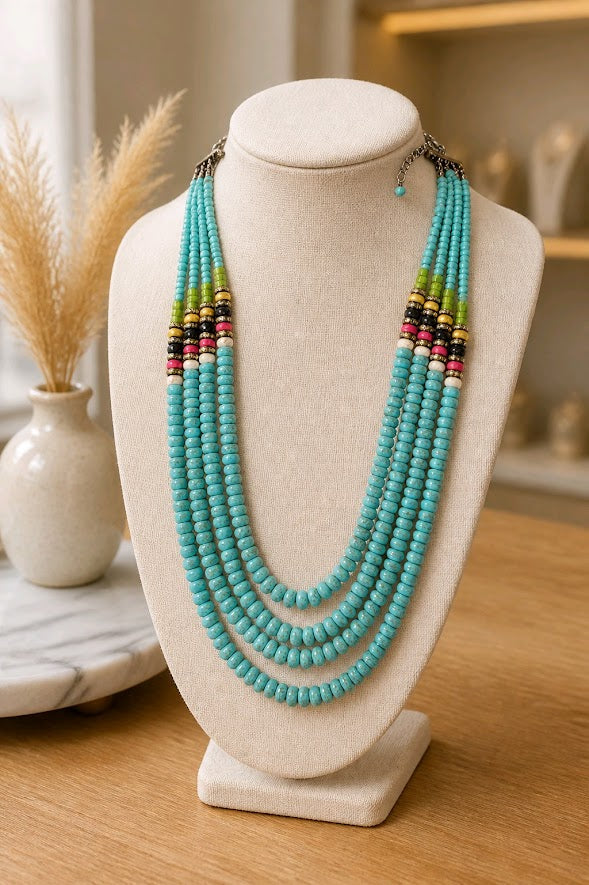 4 Strand Statement Necklace