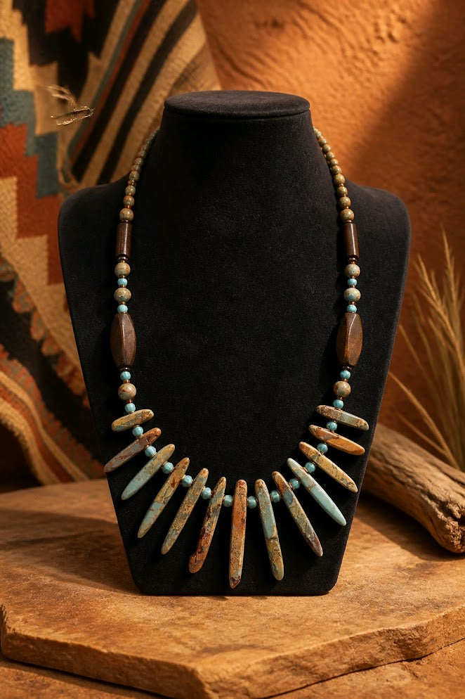 Caribbean Calcite Statement Necklace