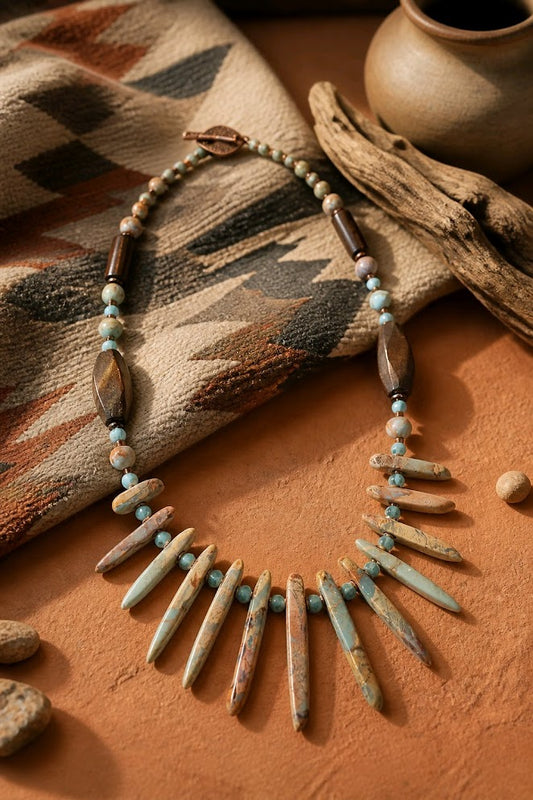 Caribbean Calcite Statement Necklace