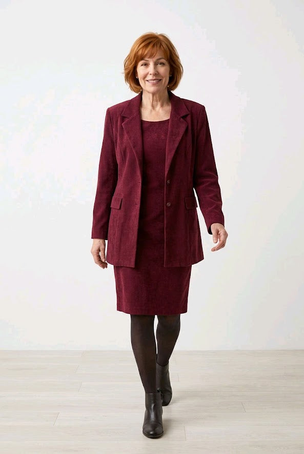 RK Sheath Dress W/Matching Overcoat Sz 14