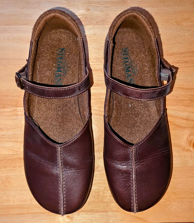 Stegmann Eva Leather Mary Janes Sz 7.5M