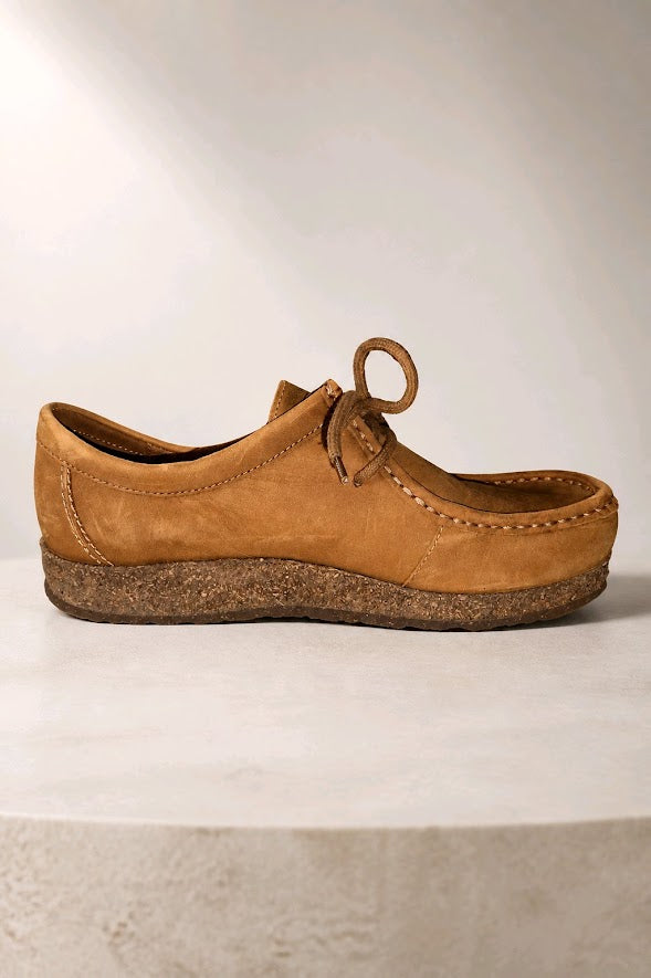 Stegmann Leather Lace-Up Loafer Sz 7.5M