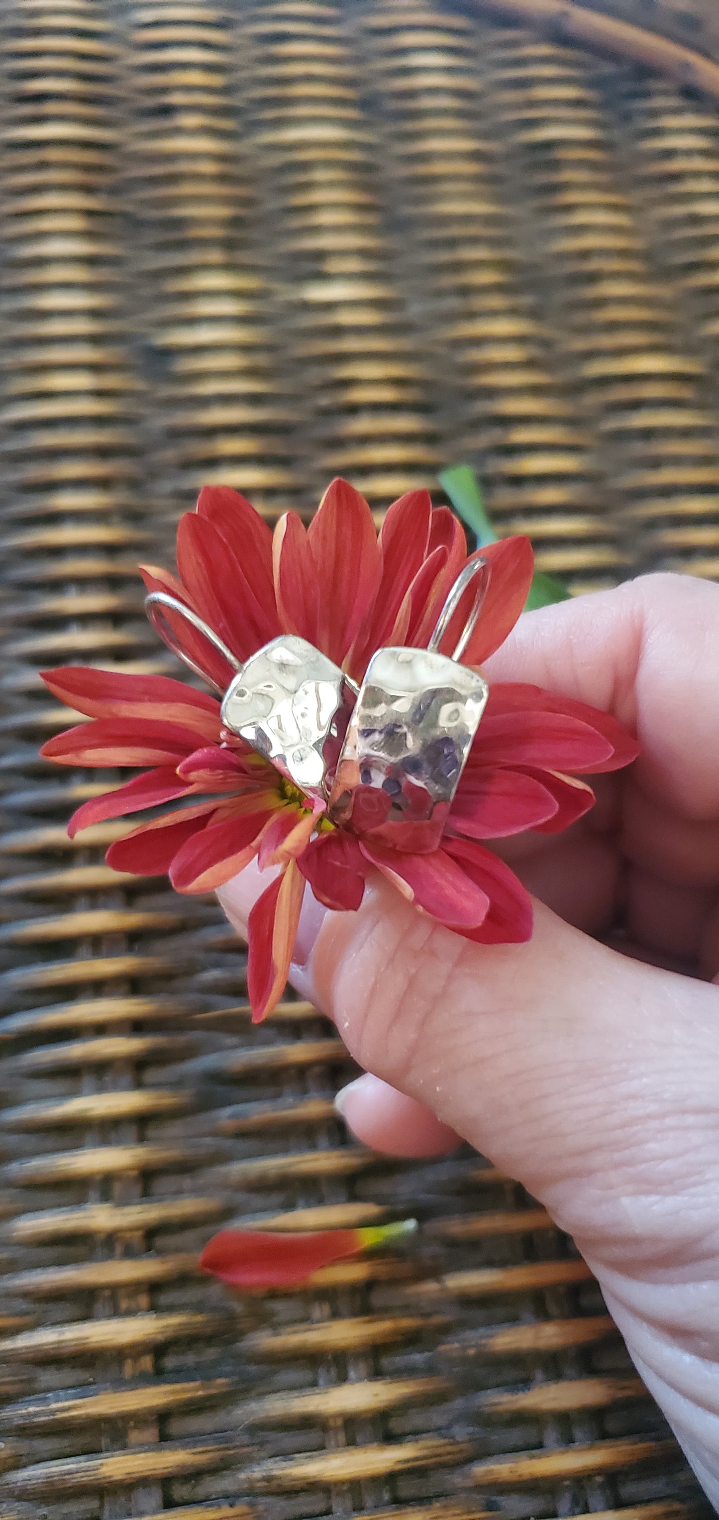 Silpada Hammered Earrings