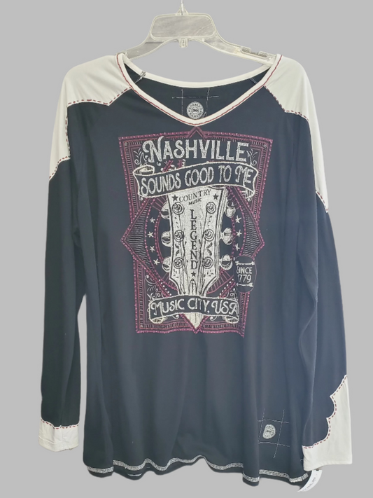 Double D Ranch Long Sleeve Nashville Shirt Sz 1X