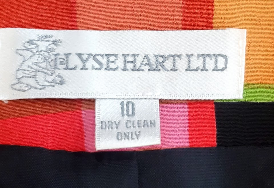 Ilyse Hart Geometric Pattern Jacket Sz 10