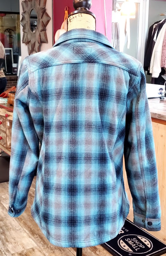 Noble Outfitters Flannel Plaid Jacket Sz Medium