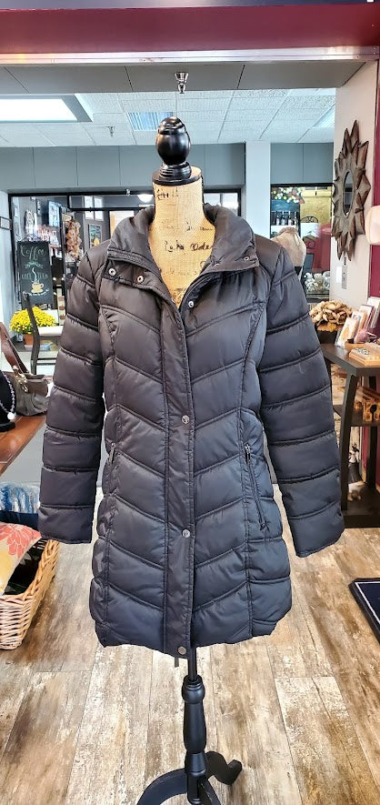 Kenneth Cole Quilted Puffer Coat Sz Medium