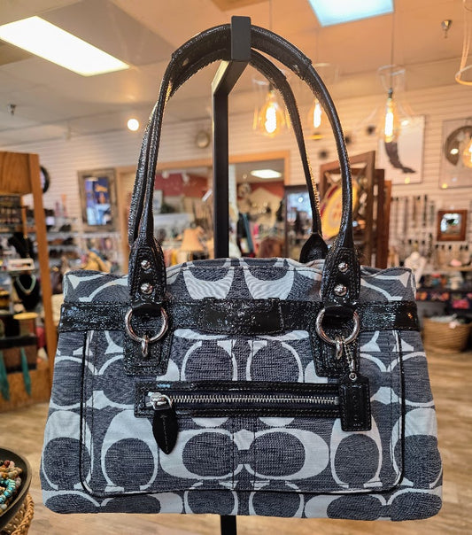 Coach J0893-13290 Jacquard Grey Satchel