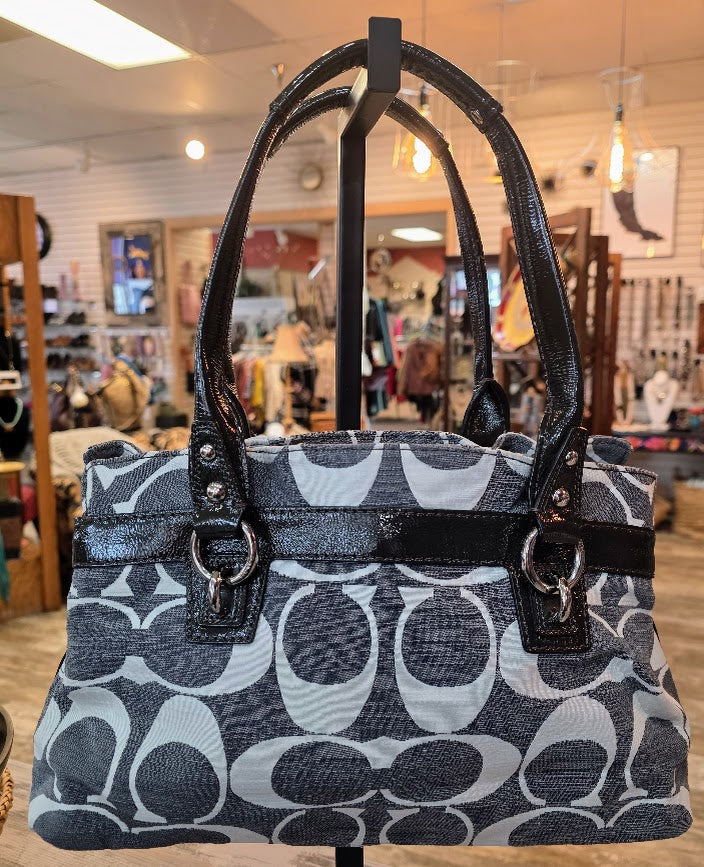 Coach J0893-13290 Jacquard Grey Satchel