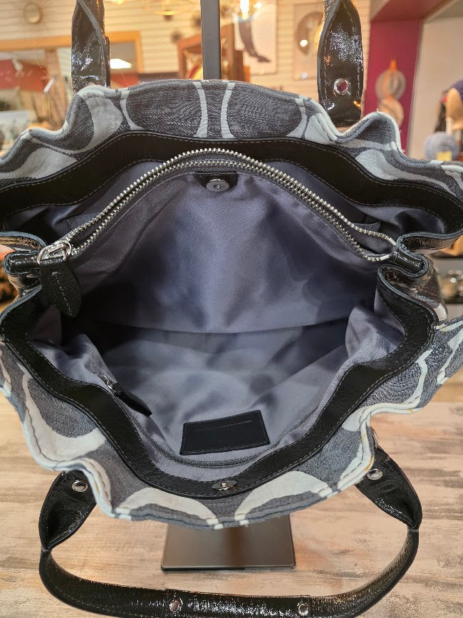 Coach J0893-13290 Jacquard Grey Satchel