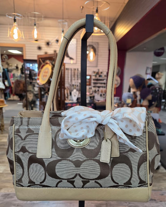 Coach Madeline Signature Jacquard Satchel J0773-11557