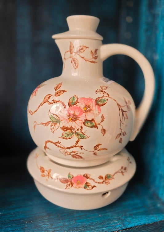 Vintage Nasco Springtime Pattern Teapot w/Warmer