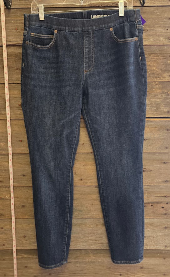Land's End Mid Rise Pull-on Jeggings Sz 12