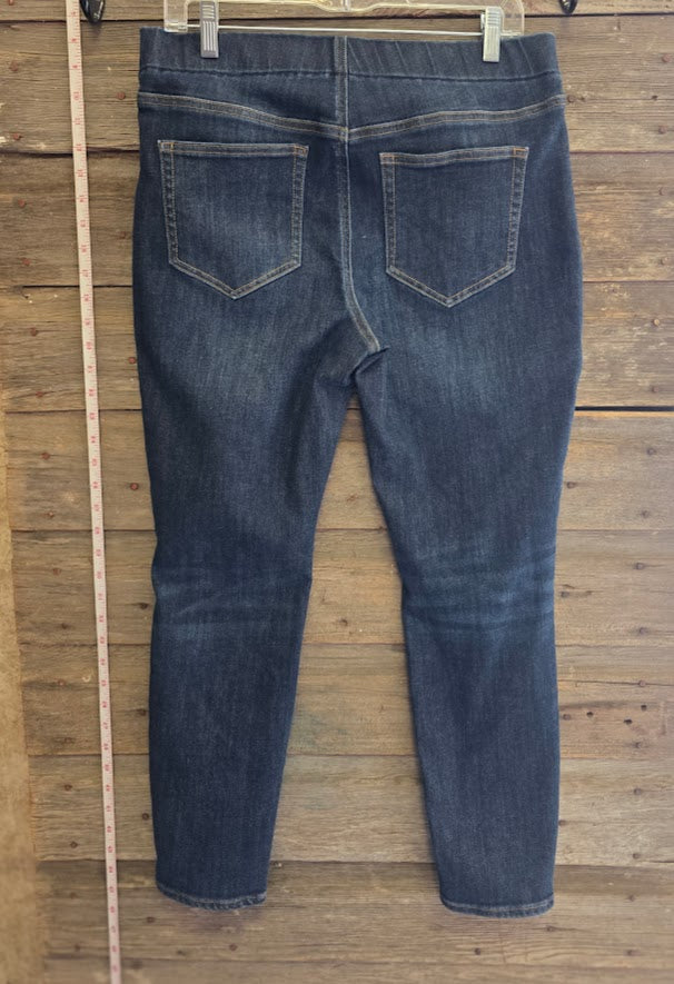 Land's End Mid Rise Pull-on Jeggings Sz 12
