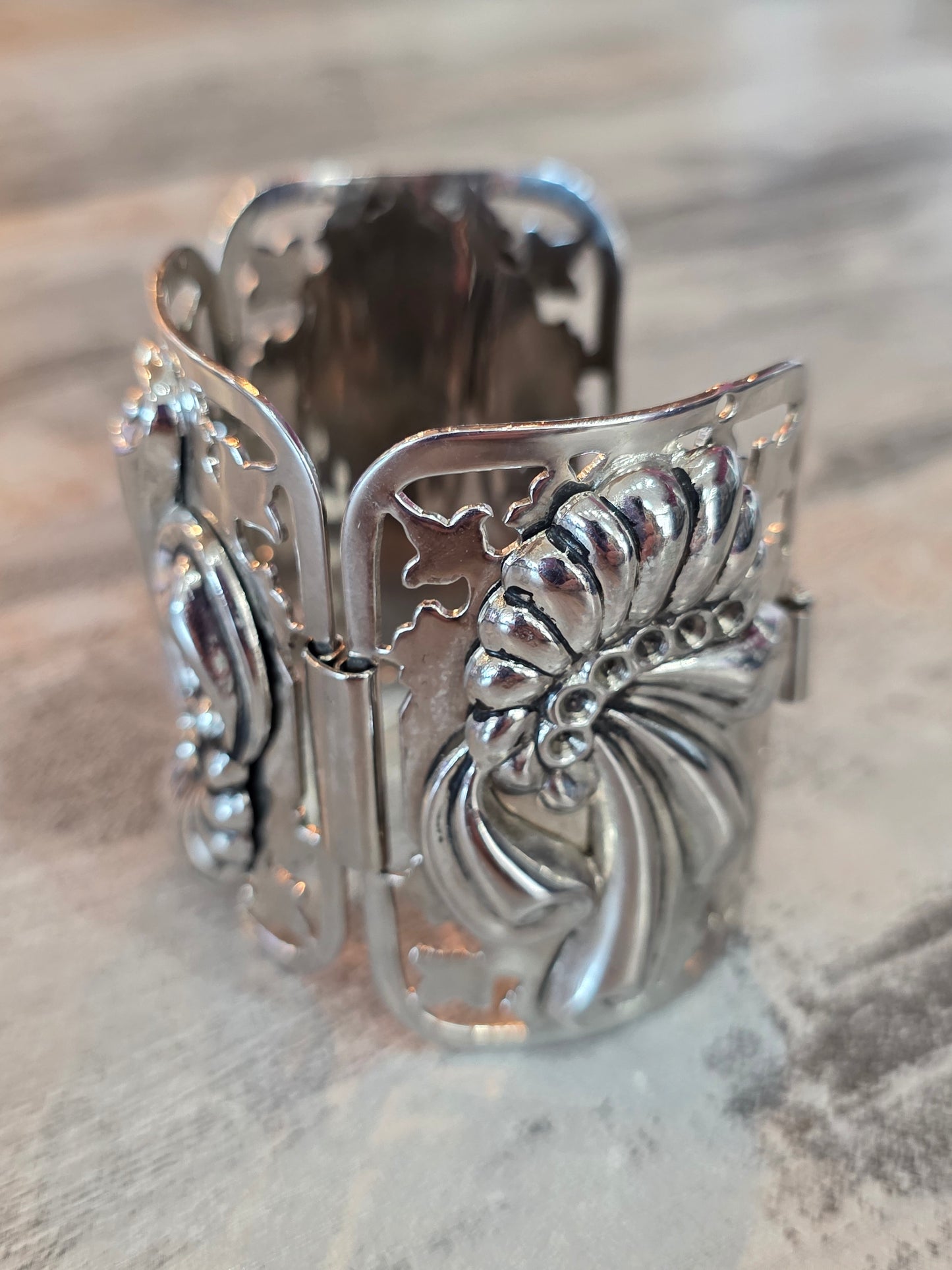 Art Nouveau 1960's Cuff Style Bracelet