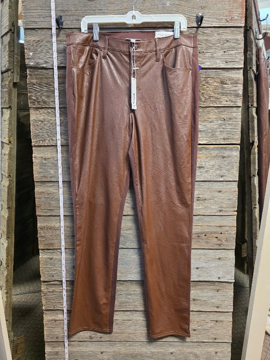 Chico's Faux Leather Pants Sz 14T