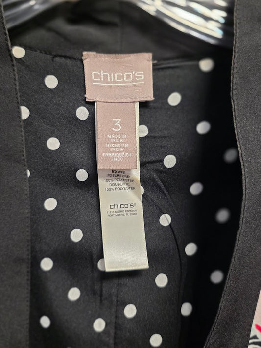 Chico's Floral/Polka Dot Kimono