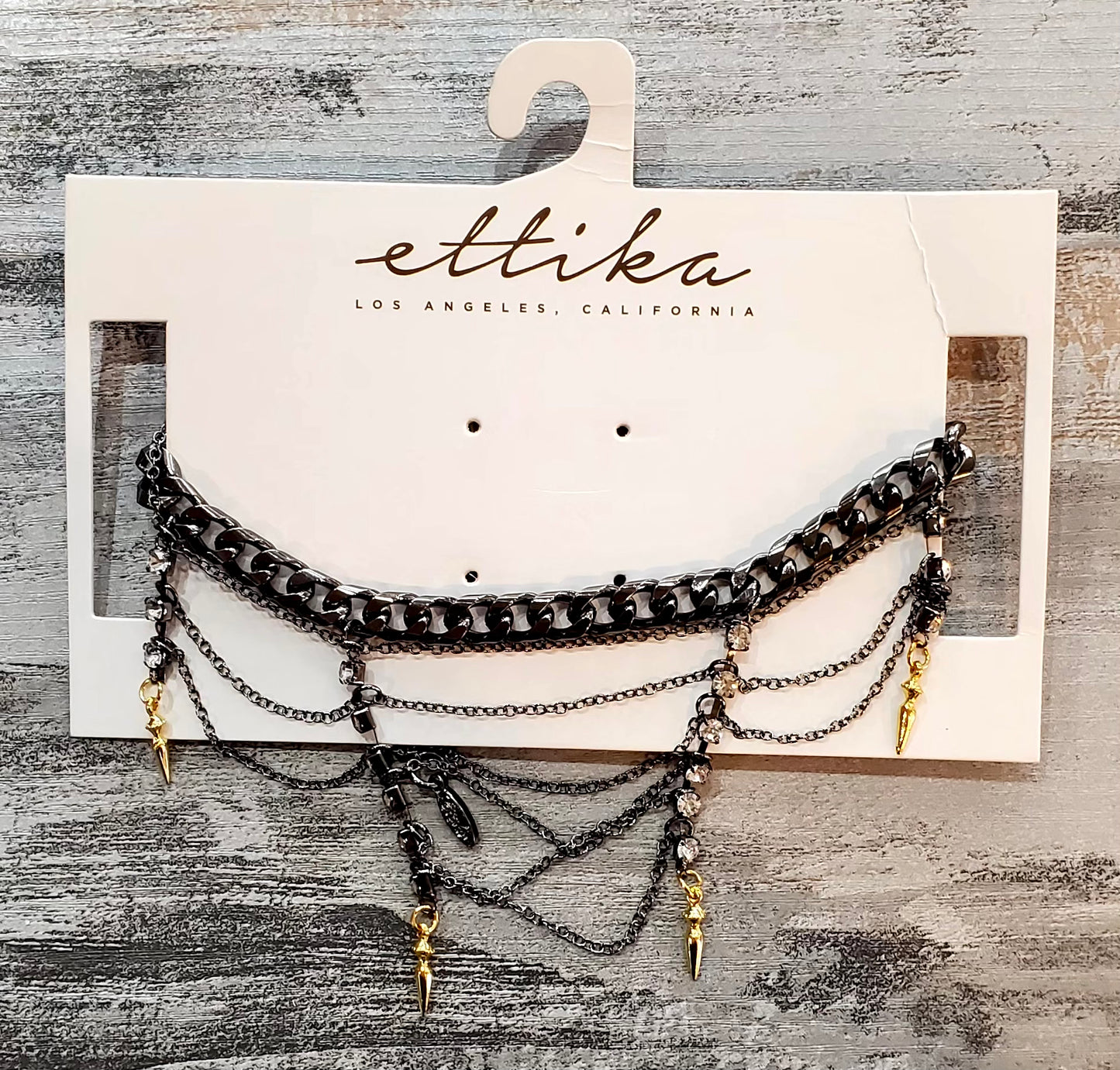 Ettika Goth Chain Choker