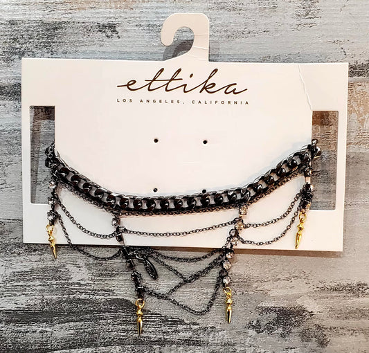 Ettika Goth Chain Choker
