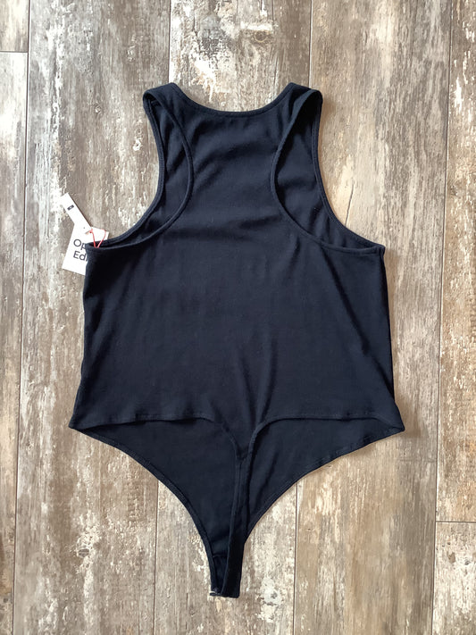 Open Edit NWT Black Racer-Back Bodysuit Sz 1X