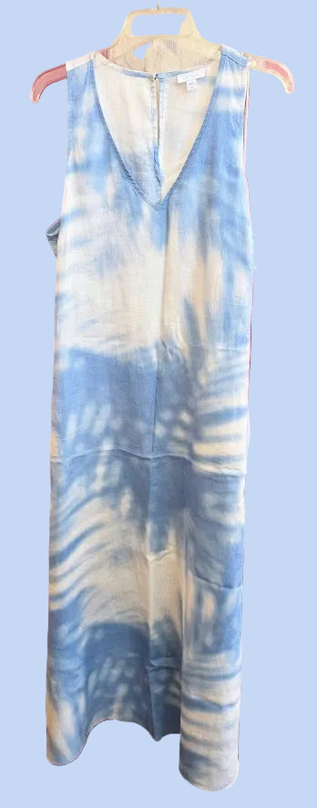 J. Jill Tie-Dye Linen Maxi Dress Sz Large