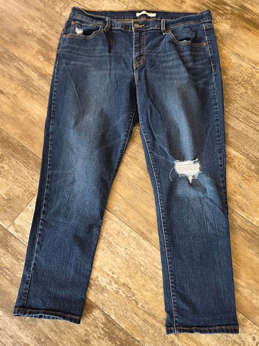 Levi's Strauss Boyfriend Distressed Jeans Sz 32