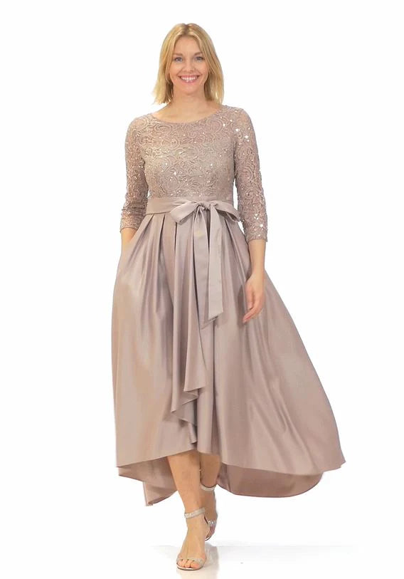 alex evenings sequin lace cocktail dress Alex Evenings Sequin Lace High-low Cocktail Dress In Wedgewood