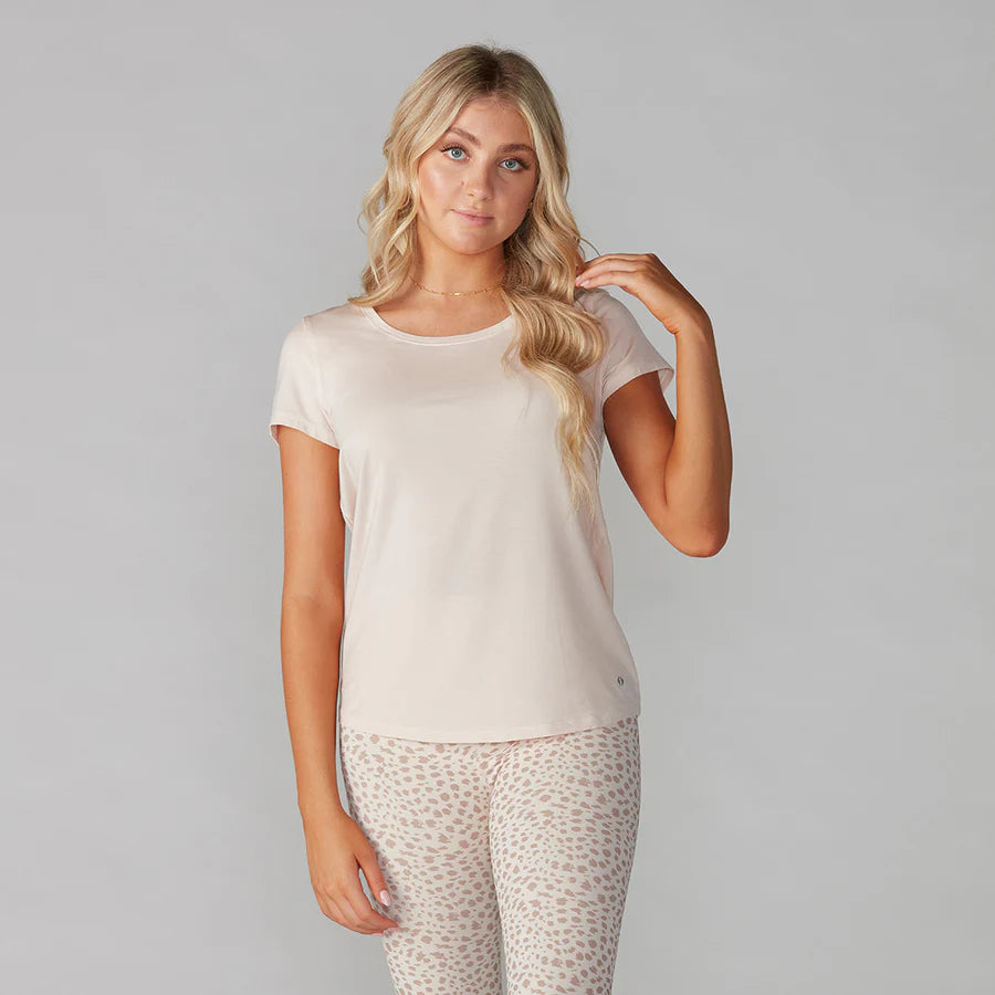 Tavi Cap Sleeve Tee - Sand