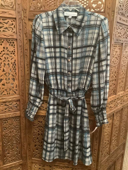 Emma & Michele Long Sleeve Shirt Dress Sz Medium