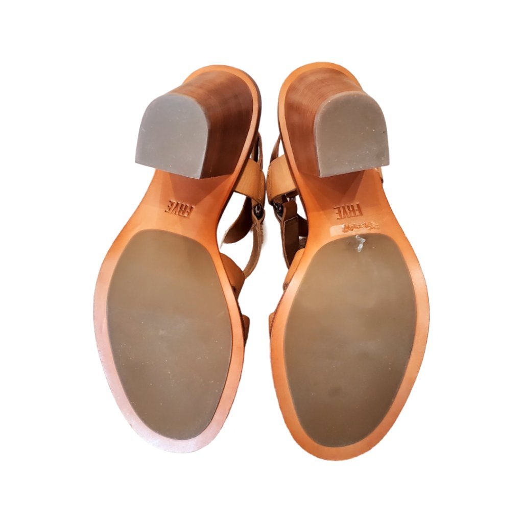 Frye Leather Strappy Heeled Sandals Sz 9M