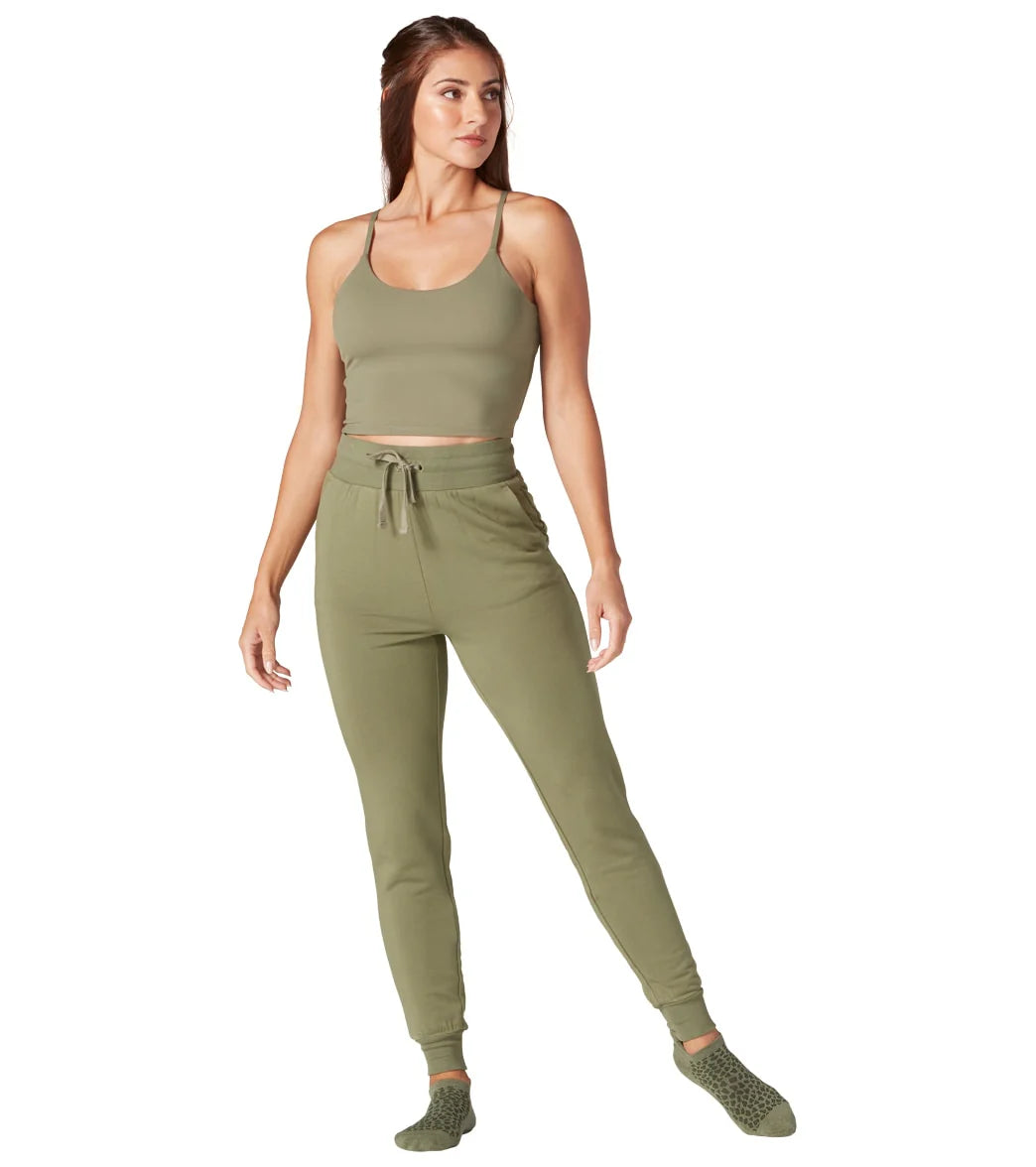 Tavi High Waisted Joggers - Light Olive