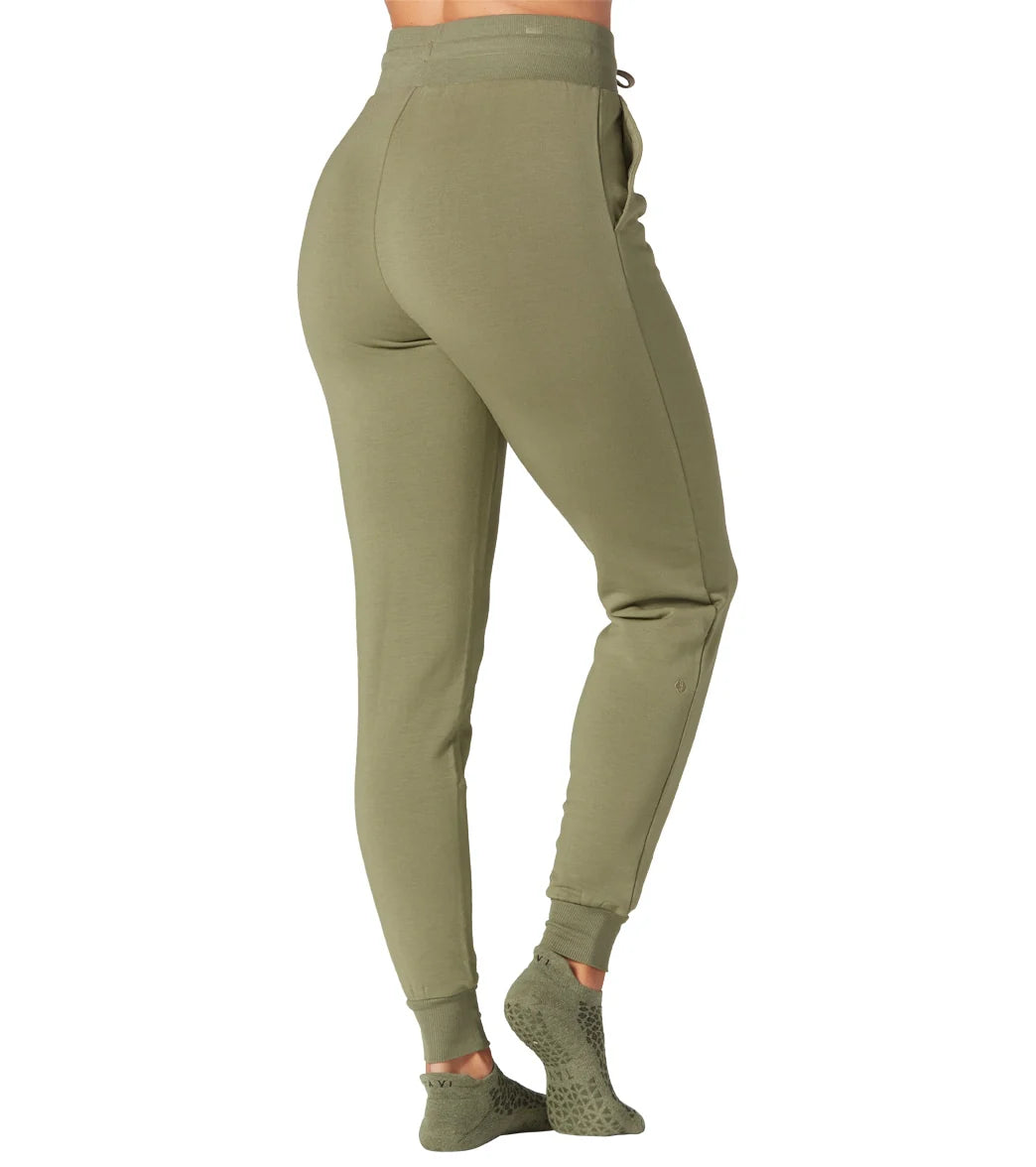 Tavi High Waisted Joggers - Light Olive