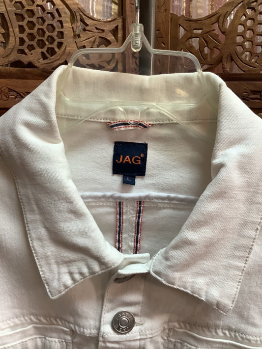 Jag Denim White Jacket sz Large