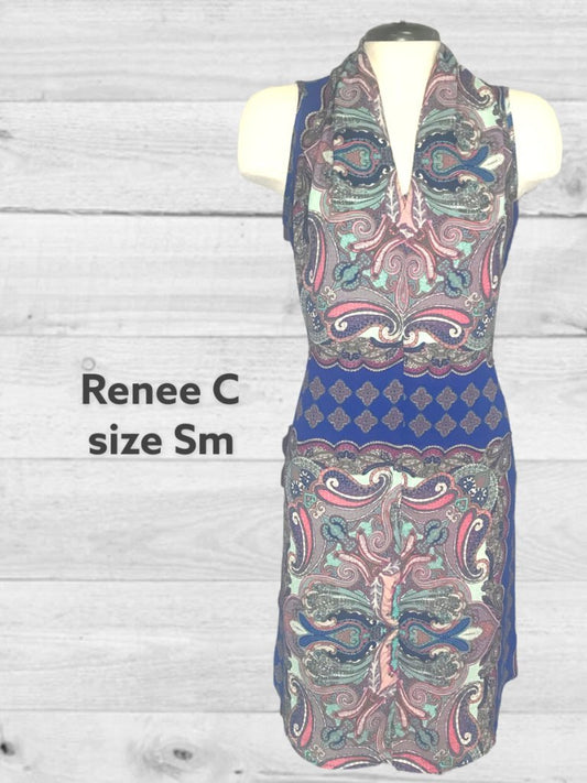 Renee C. Paisley Dress Sz Small