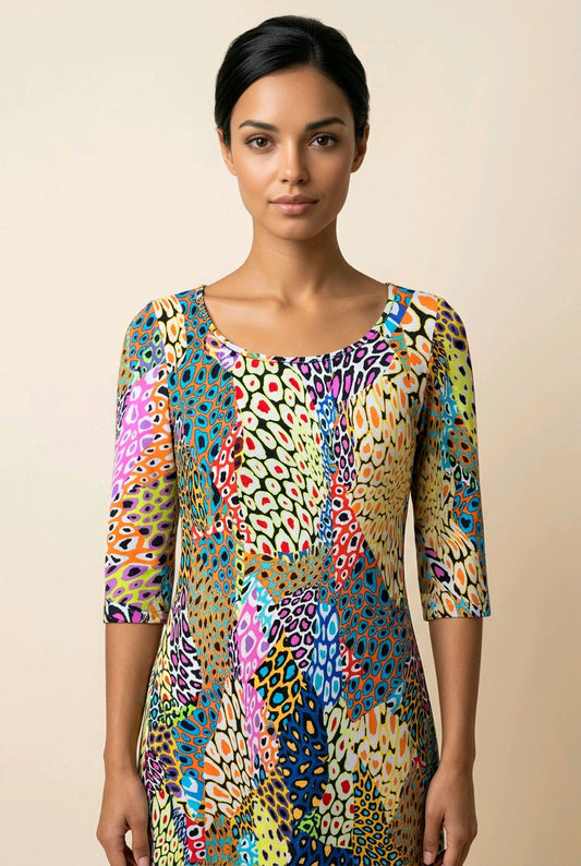 Steven Edwards Slit Sleeve Tunic Top Sz Medium