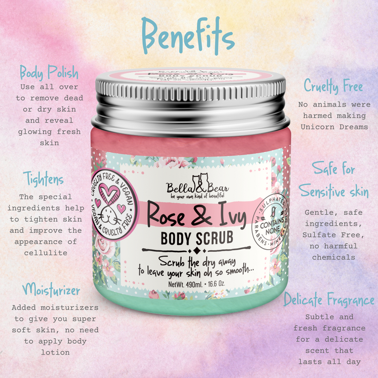 Rose & Ivy Body Scrub 6.7oz